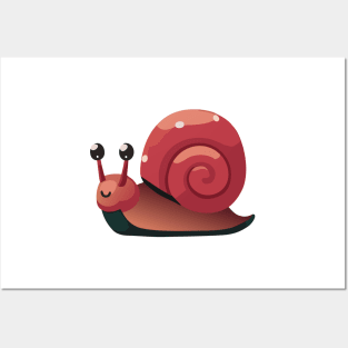 Cute Snail Posters and Art